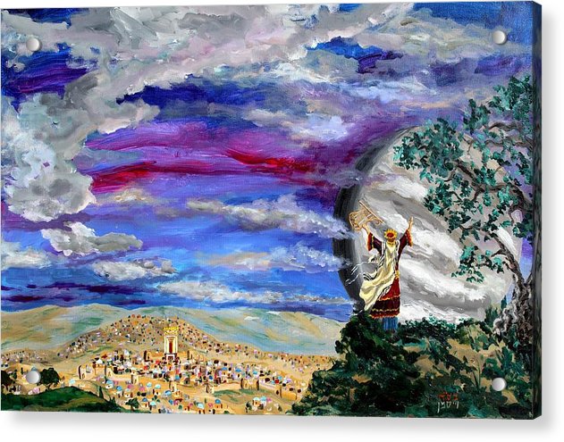 David Hamelech at Chatzot Midnight by Israeli artist Yehoshua Wiseman